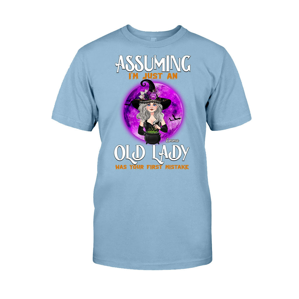 Assuming I'm Just An Old Lady Was Your First Mistake - Personalized Witch T-shirt & Hoodie