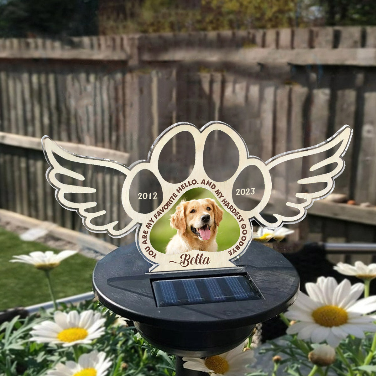 Best Friends Are Never Forgotten - Personalized Dog Garden Solar Light