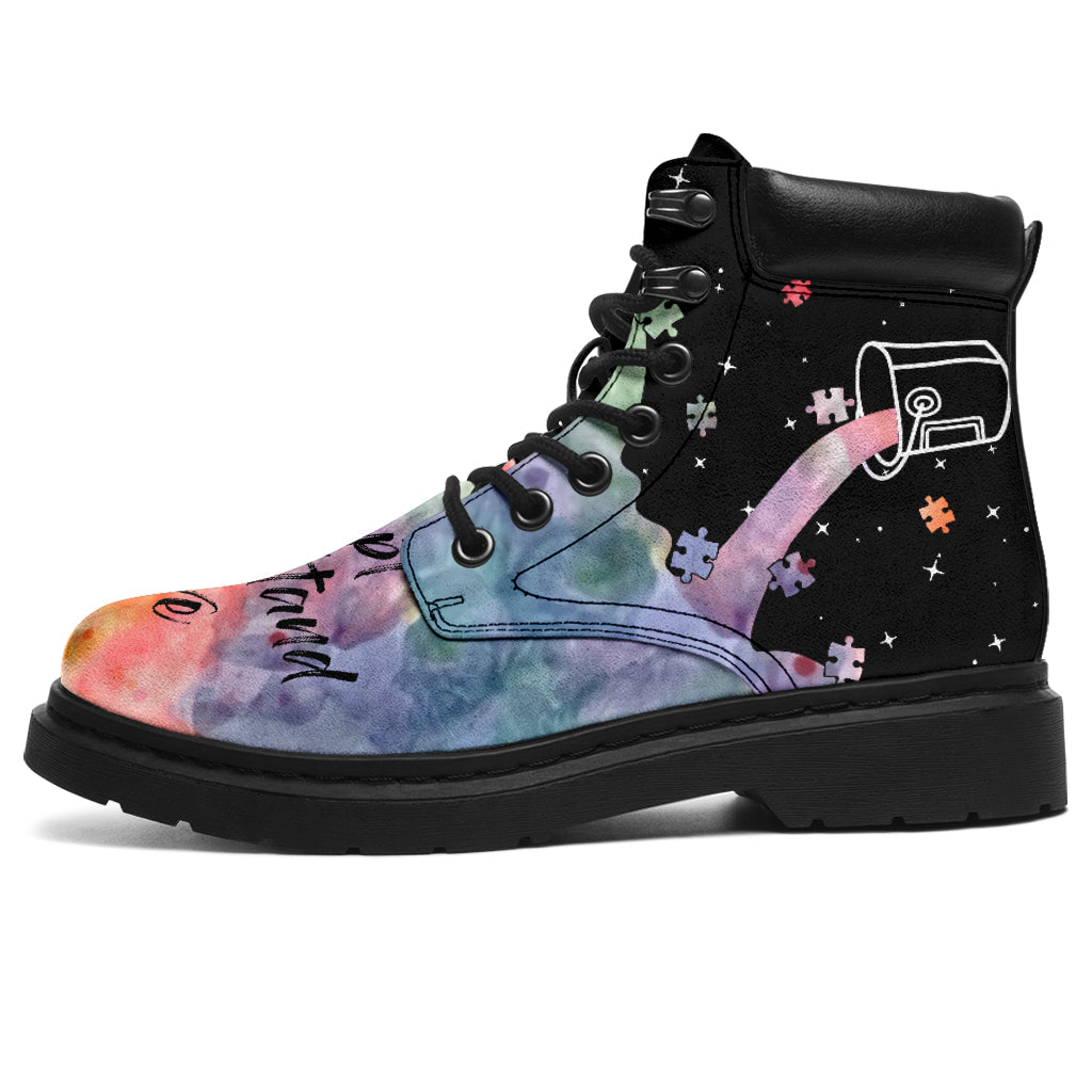 Accept Understand Love Autism Awareness All Season Boots 0622