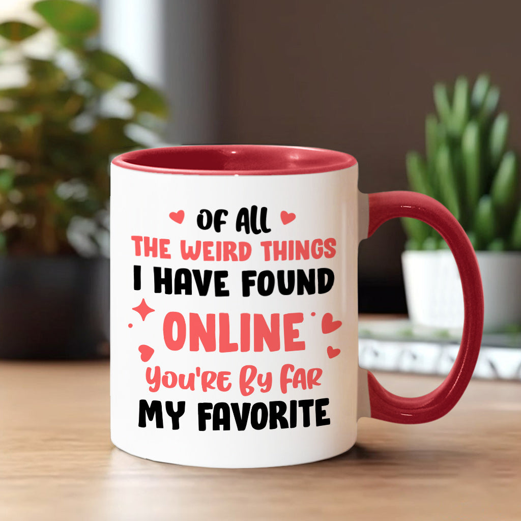 You're My Favorite - Personalized Couple Mug, Sunflowerly