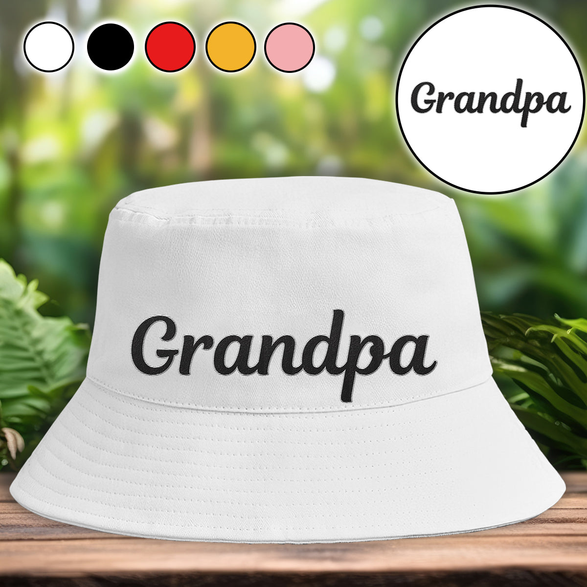 Grandpa's Fishing Hat Customi Personalized