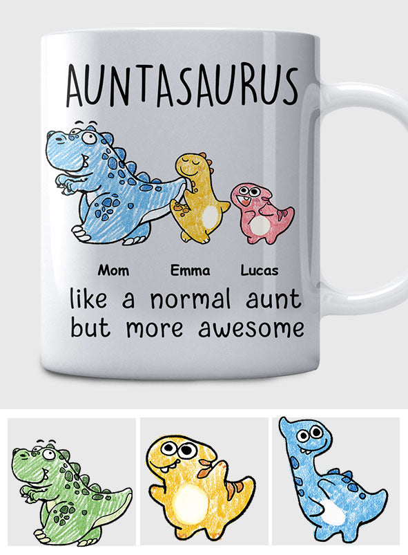 Auntasaurus - Personalized Aunt Mug