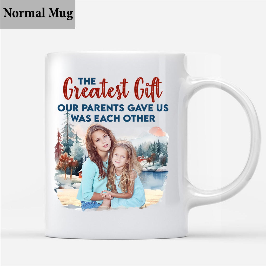 The Greatest Gift - Personalized Sibling Mug