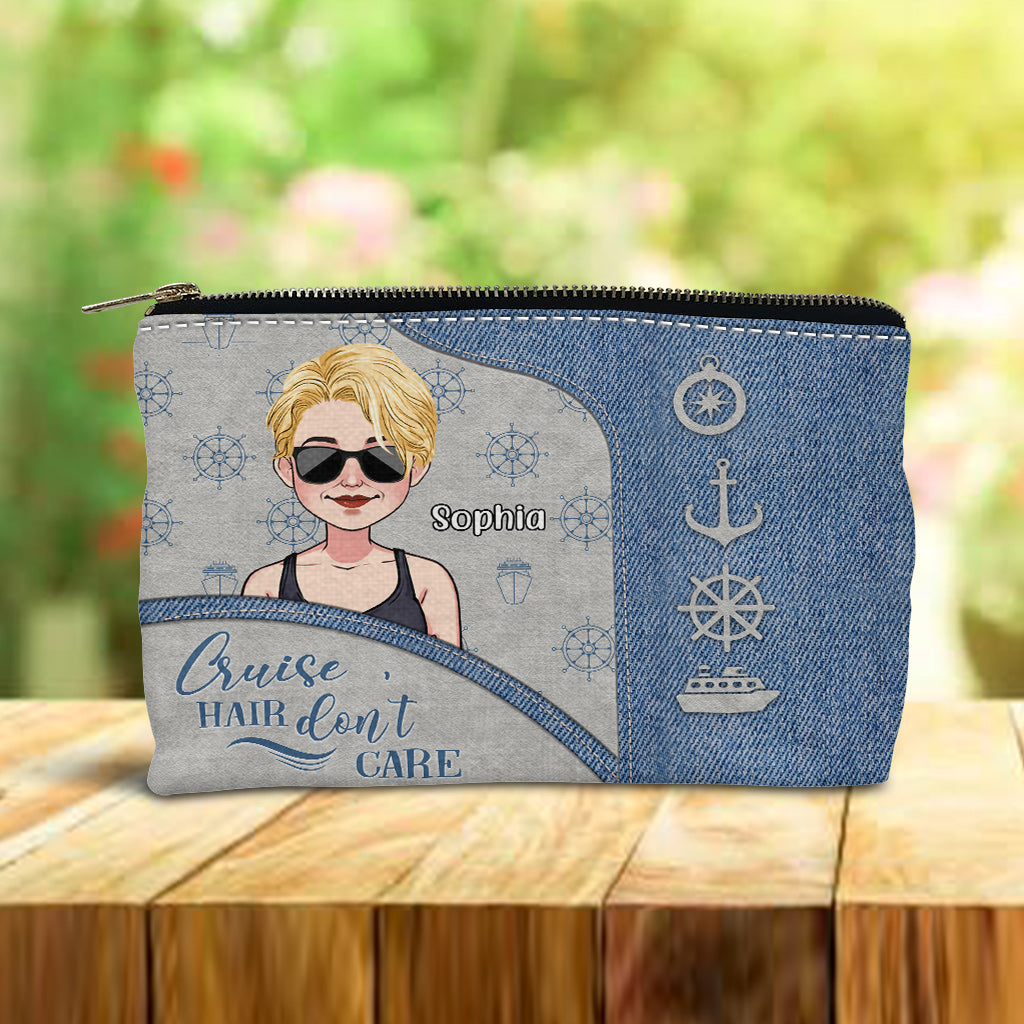 Cruise Hair Don't Care - Personalized Cruising Pouch