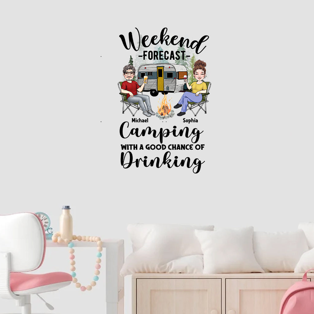 Weekend Forecast - Personalized Camping Decal Full