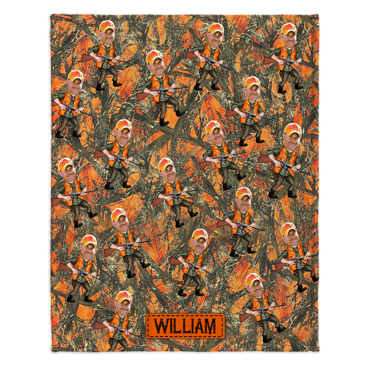 Photo Inserted Hunter - Personalized Hunting Blanket