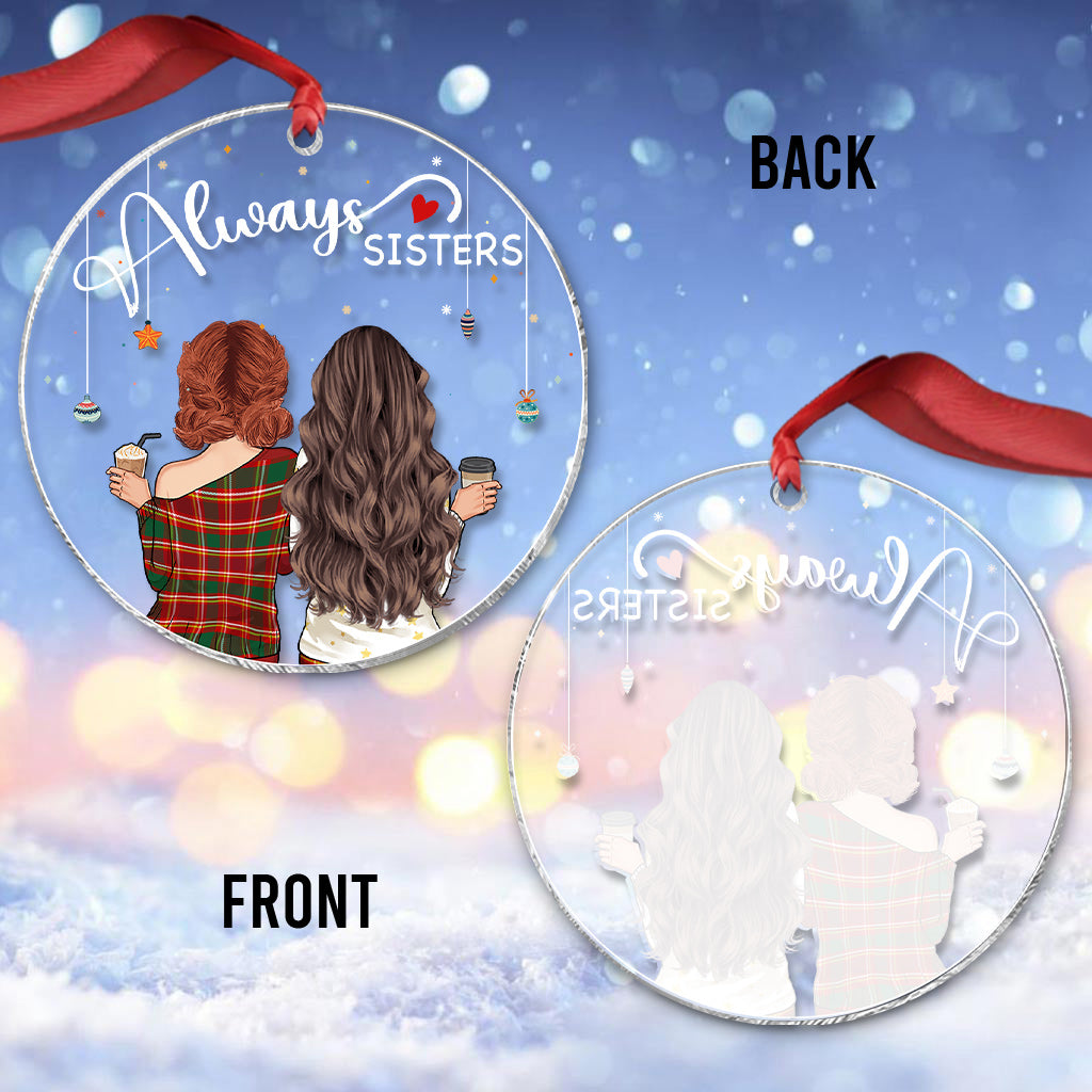 Always Besties - Personalized Bestie Transparent Ornament