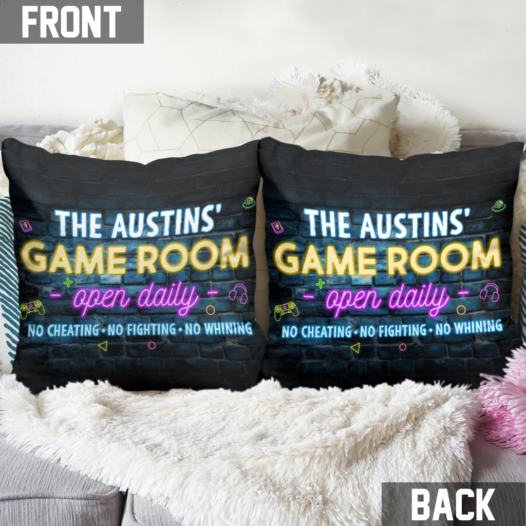 Game Room - Personalized Video Game Throw Pillow