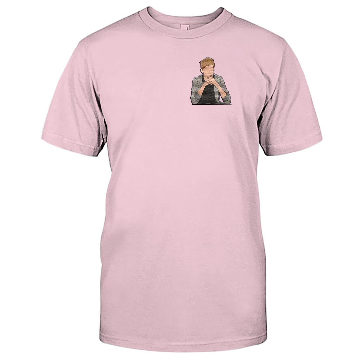 Custom 2D Photo - Personalized grandson Embroidered T-shirt