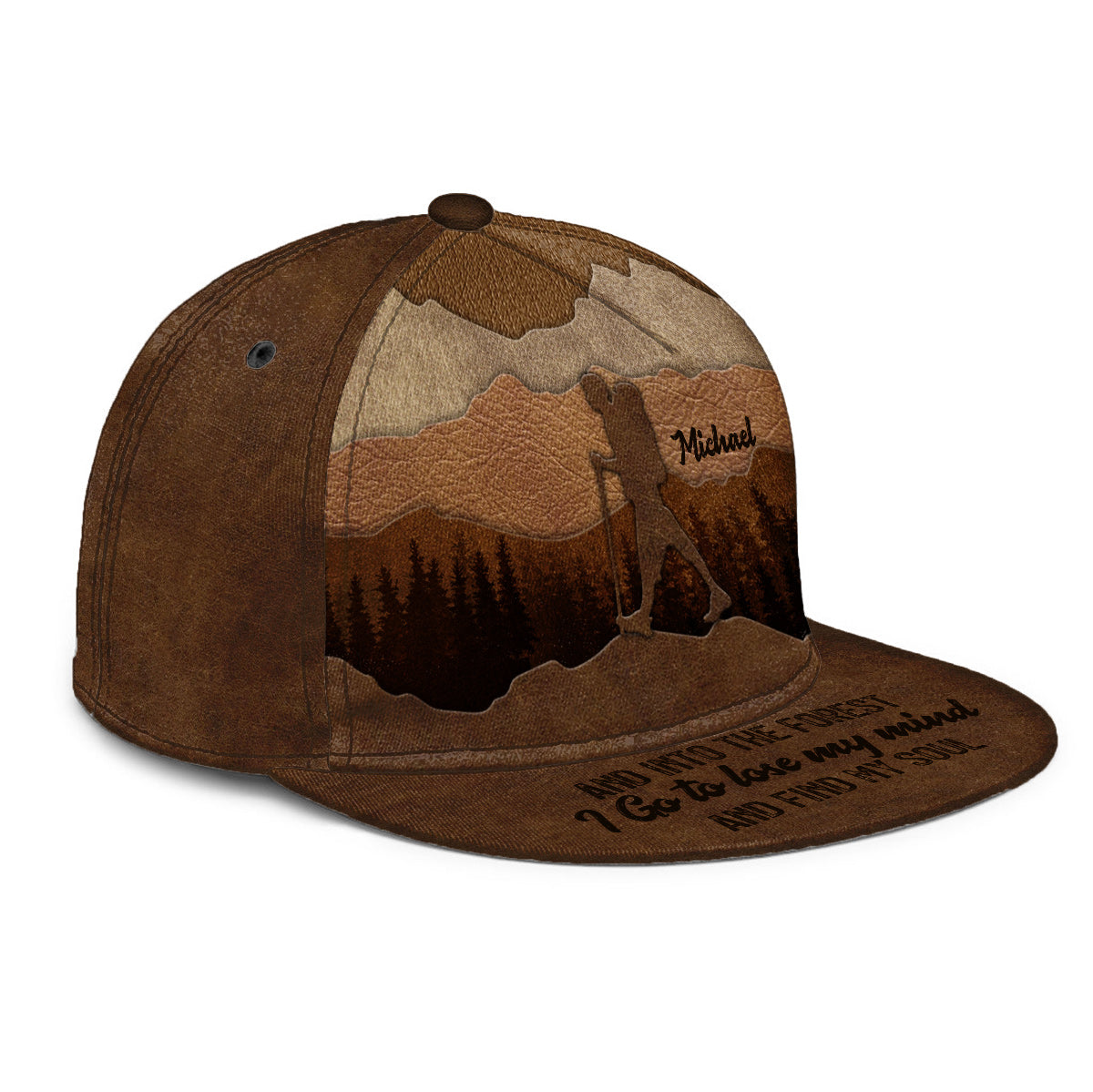 And Into The Forest I Go - Personalized Hiking Snapback