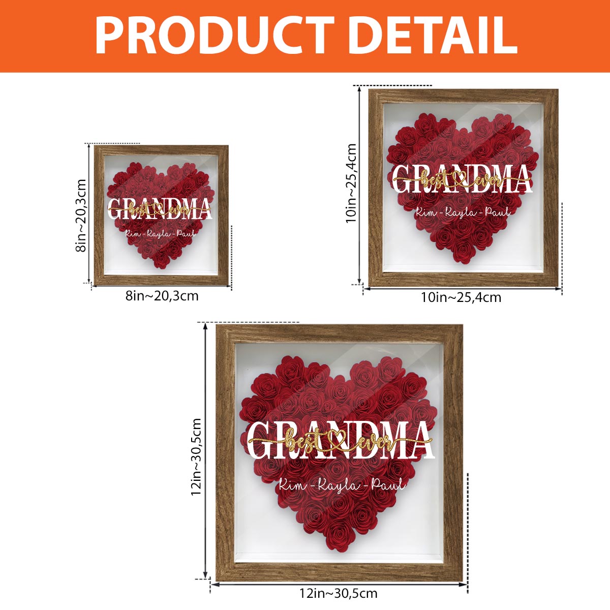 Best Mommy Ever - Gift for mom, grandma, grandpa, dad, aunt, sister -  Personalized Flower Shadow Box