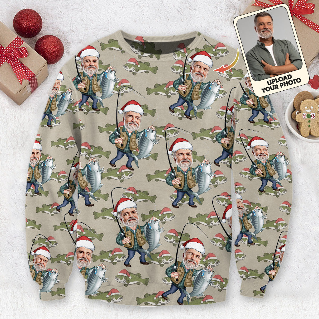 Discover Fishing Christmas - Personalized Fishing 3D Sweater
