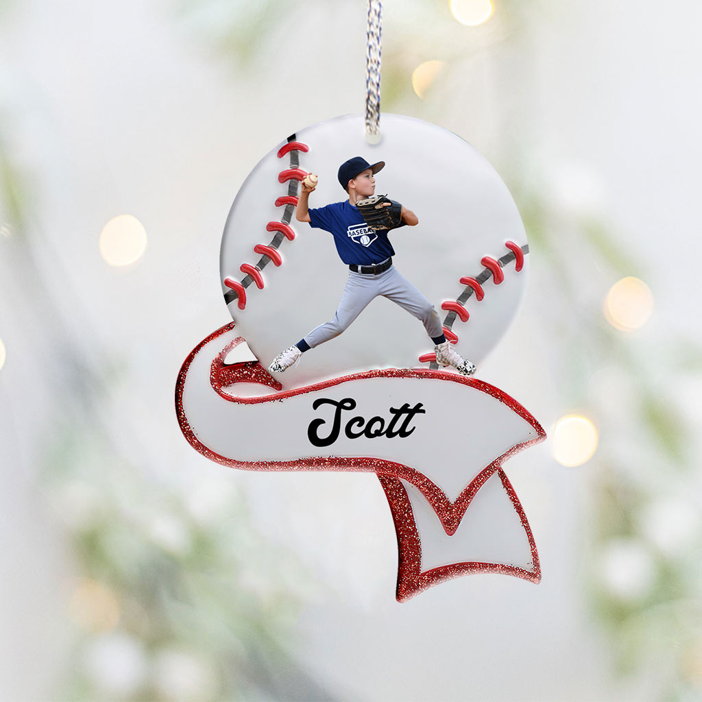 Baseball Lover - Personalized Baseball Ornament