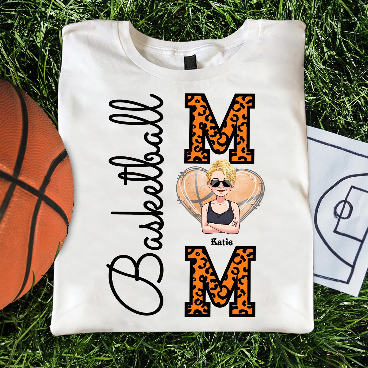 Basketball Mom - Personalized Basketball T-shirt and Hoodie