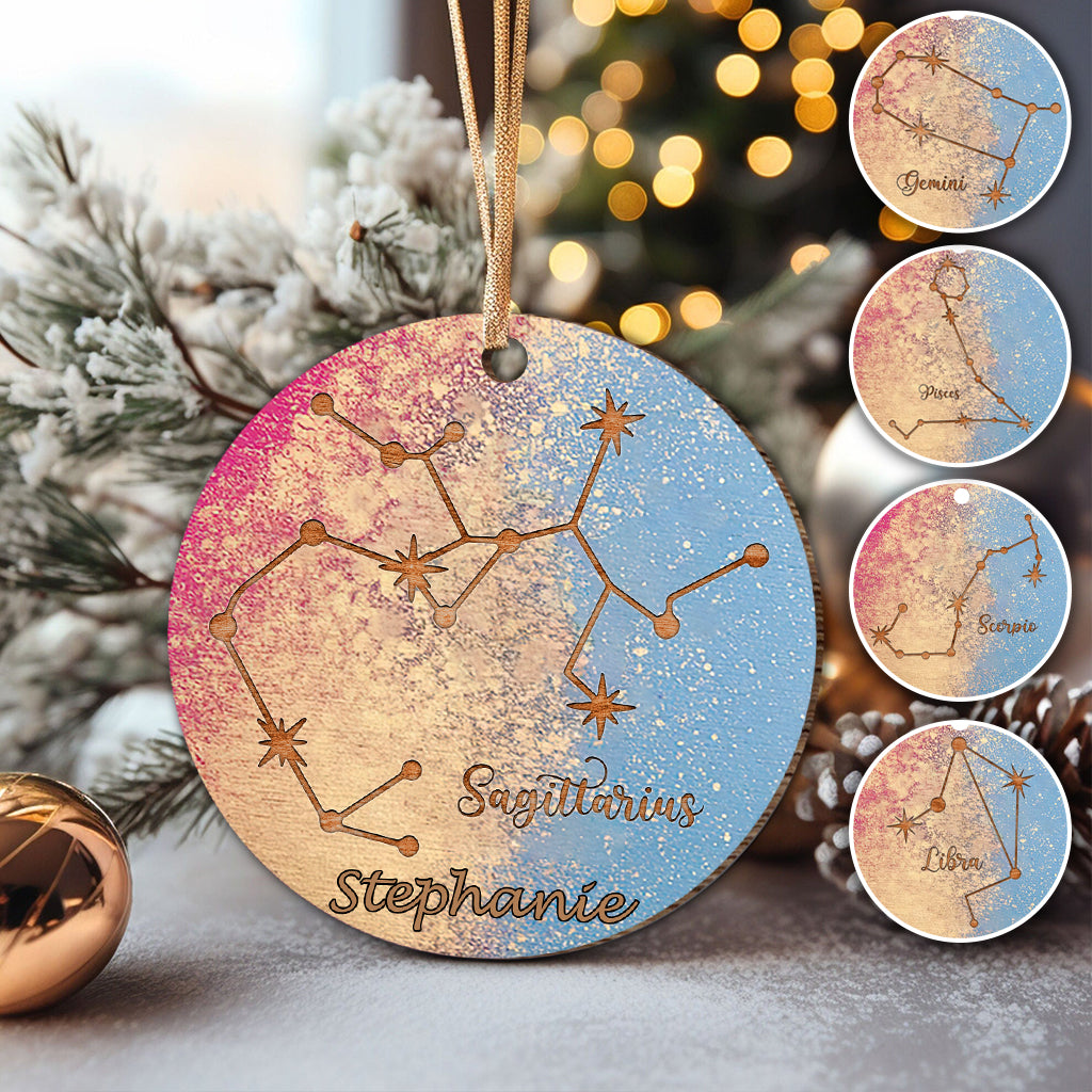 Zodiac Ornament - Personalized Horoscope Ornament