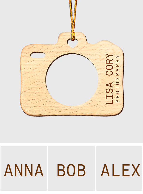 Camera - Personalized Photography Ornament