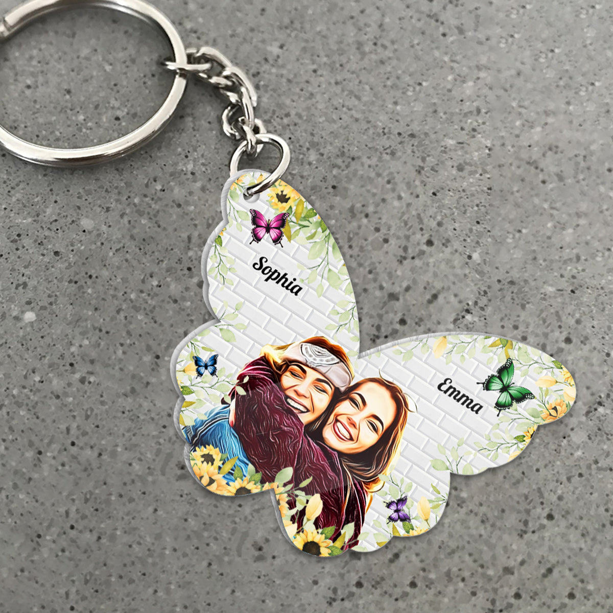 Besties Forever - Personalized Bestie Keychain