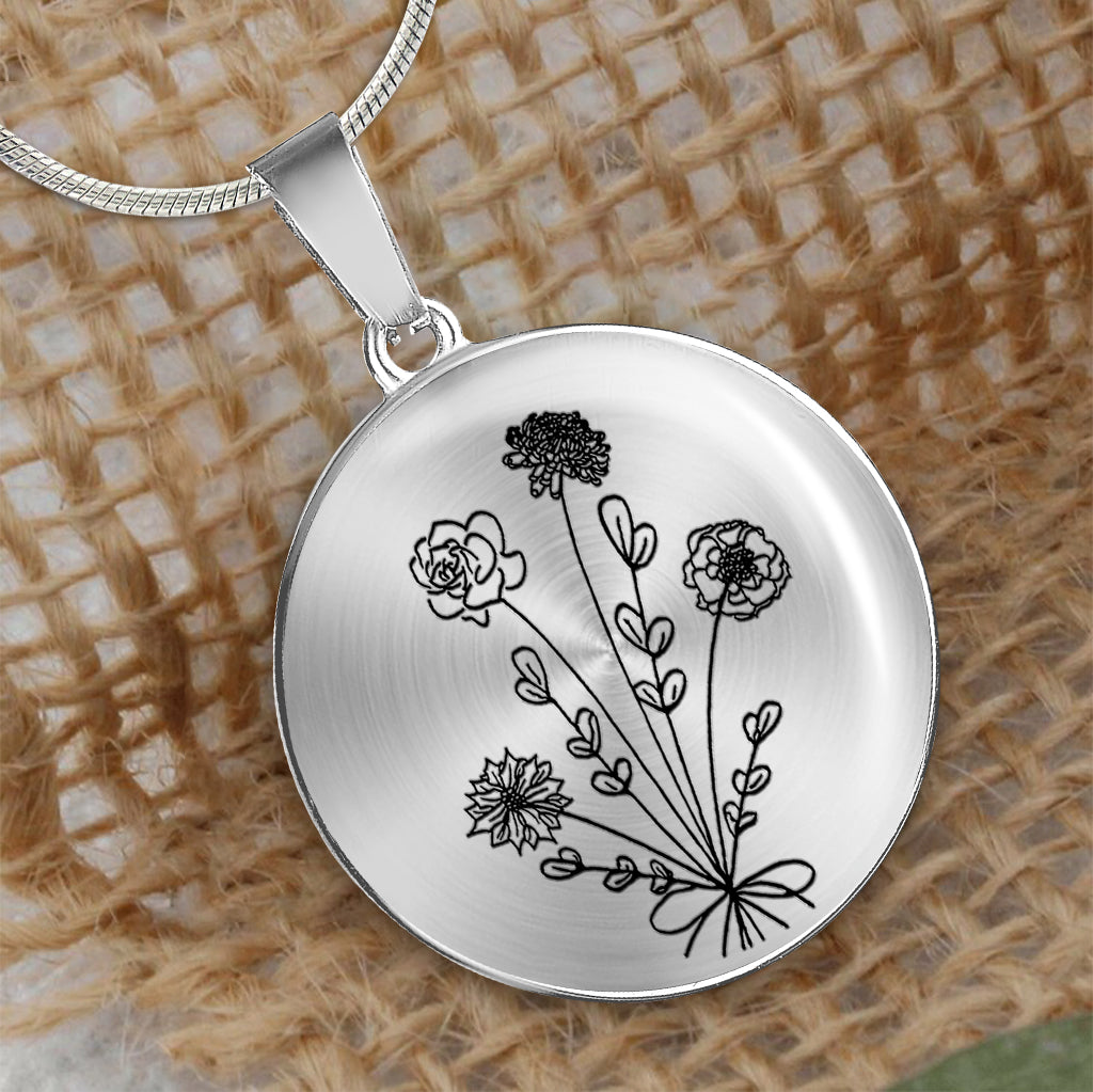 Daffodil March Birth Flower Necklace – the stamped life