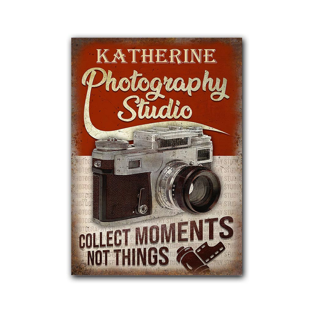 Photography Studio - Personalized Photography Rectangle Metal Sign