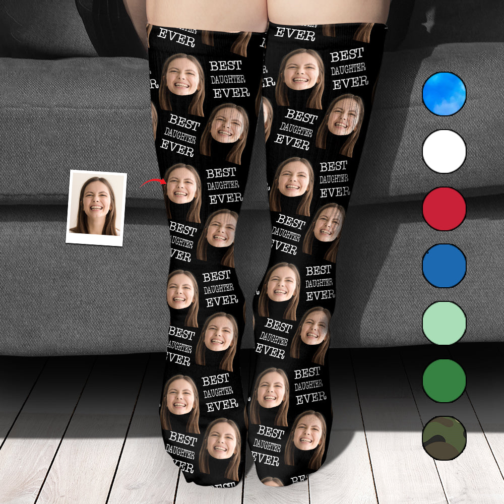 Custom Face - Personalized Daughter Socks
