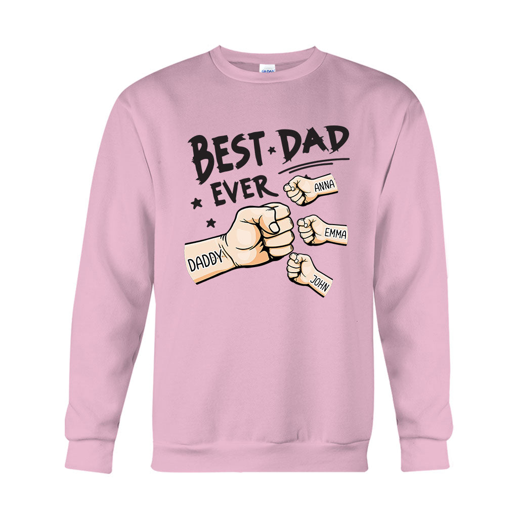 Best Dad Ever - Personalized Father T-shirt And Hoodie