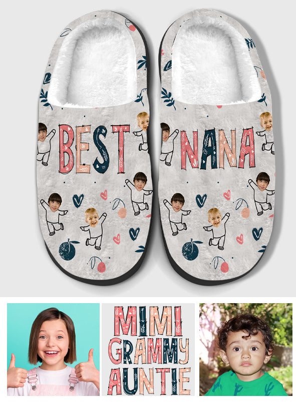 Best Grandma/Nana/Mother/Mama - Personalized Grandma Slippers