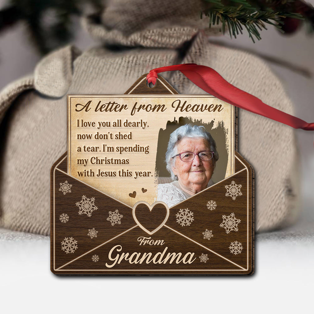 A Letter From Heaven - Personalized Memorial Ornament