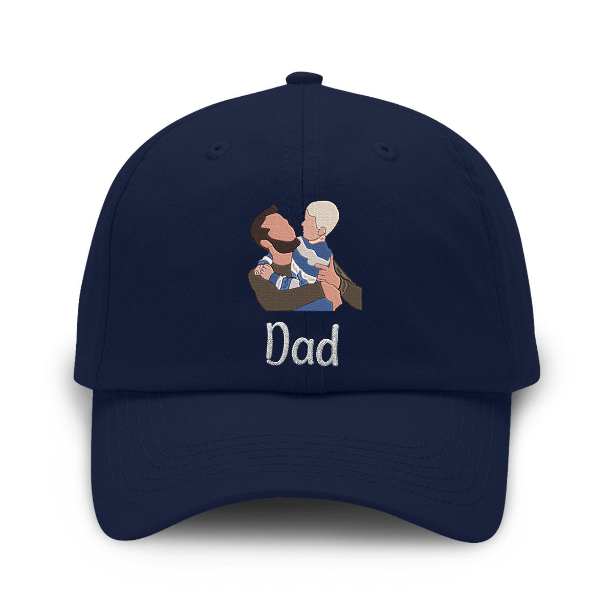 Custom 2D Photo - Personalized Father Embroidered Classic Cap