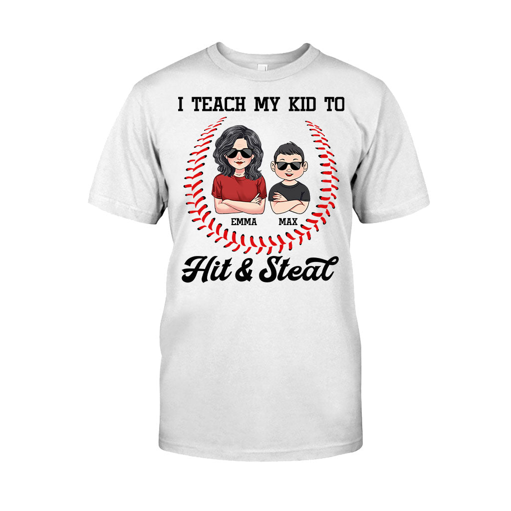 I Teach My Kid - Personalized Baseball T-shirt and Hoodie