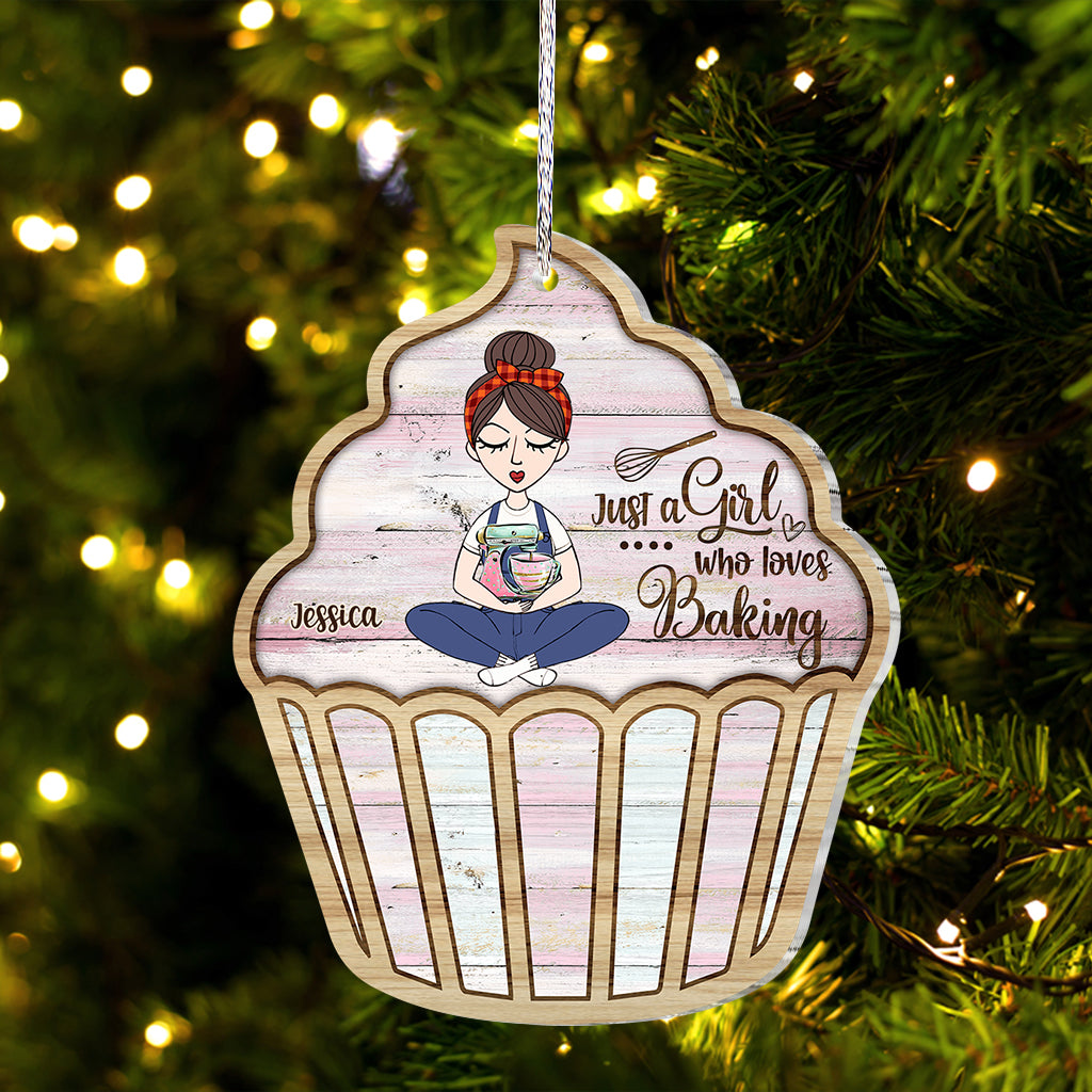 Just A Girl Who Loves Baking - Personalized Baking Ornament