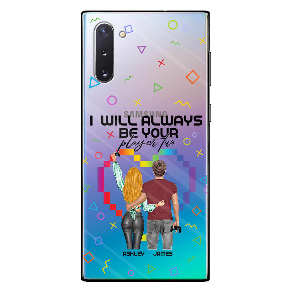 I Will Always Be Your Player Two - Personalized Video Game Clear Phone Case