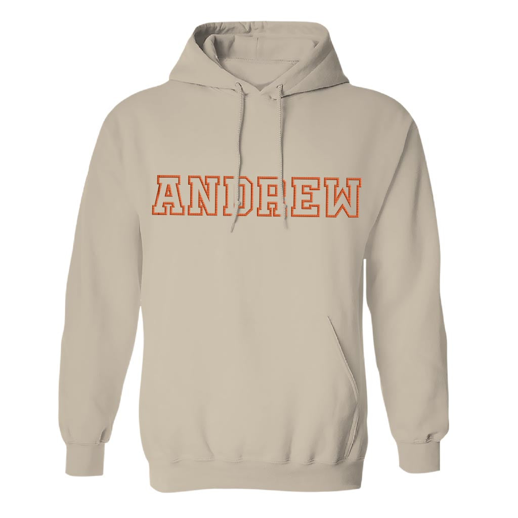 Custom Name - Personalized Step Dad Embroidered Hoodie