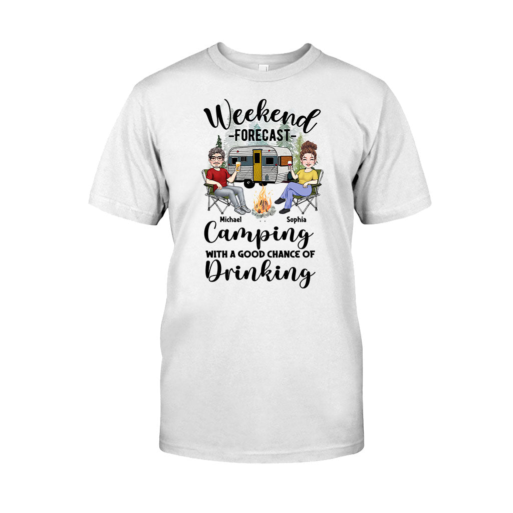 Weekend Forecast - Personalized Camping T-shirt And Hoodie