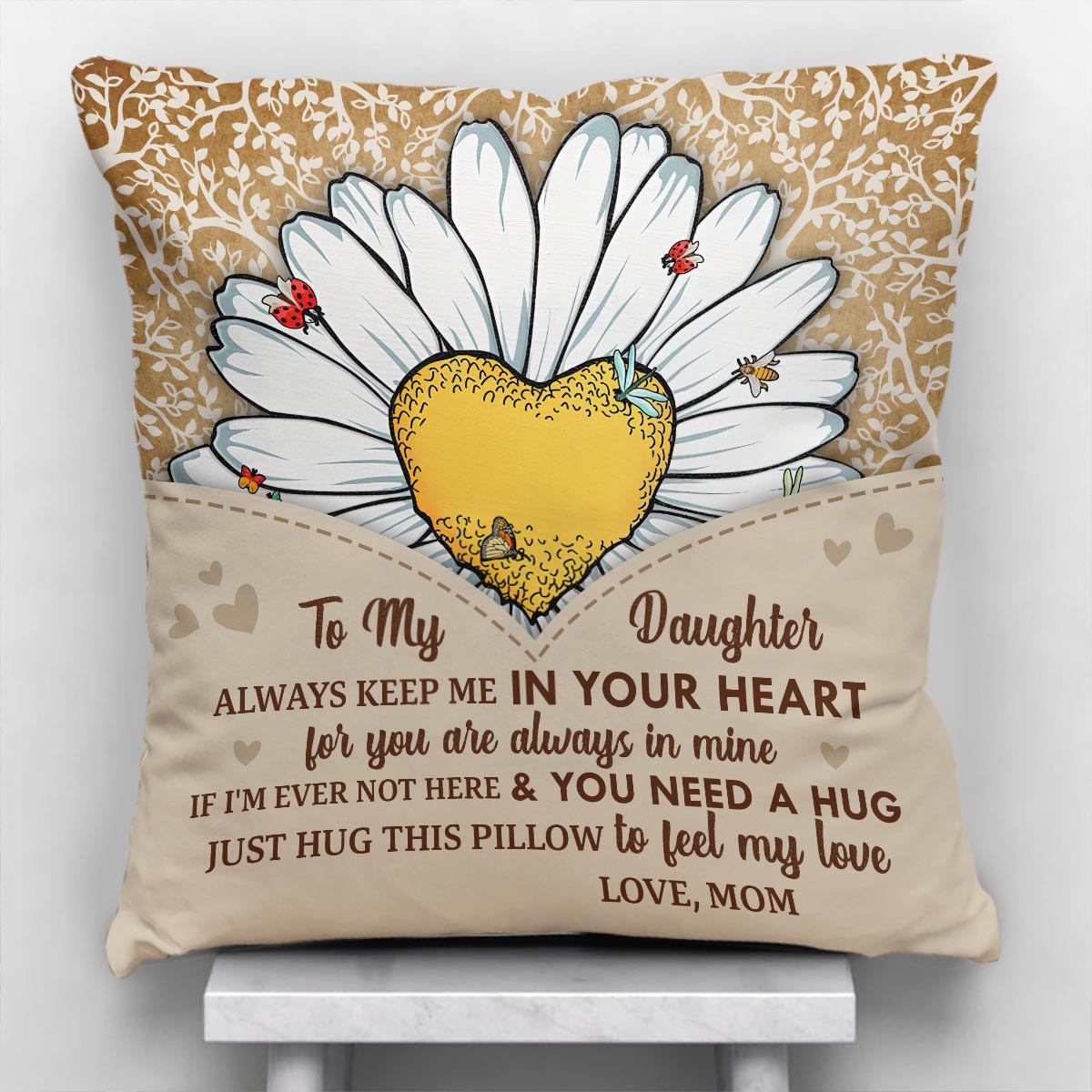 You Are My Sunshine - Gift for Grandma, Mom, Daughter - Personalized Throw Pillow