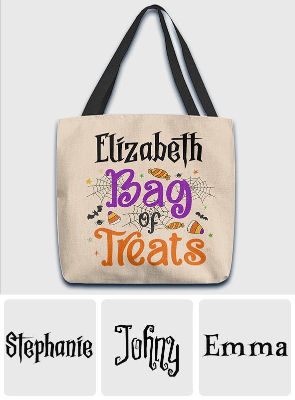 Bag Of Treats - Personalized Kid Tote Bag