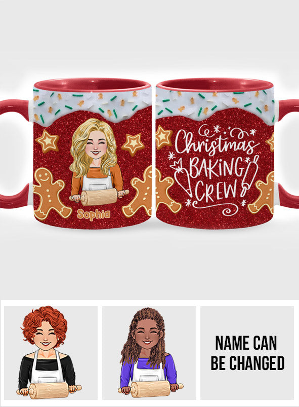 Christmas Baking Crew - Personalized Baking Accent Mug