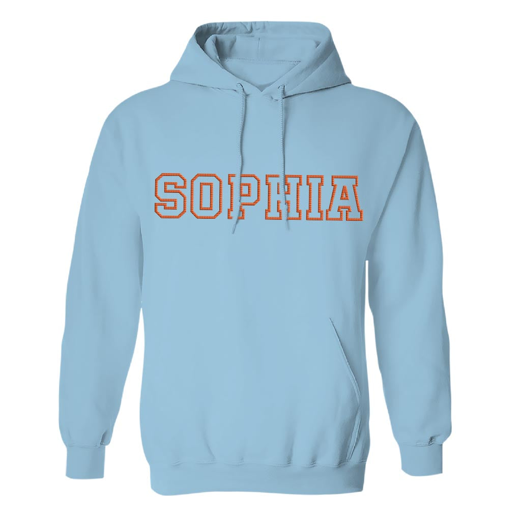 Custom Name - Personalized Aunt Embroidered Hoodie