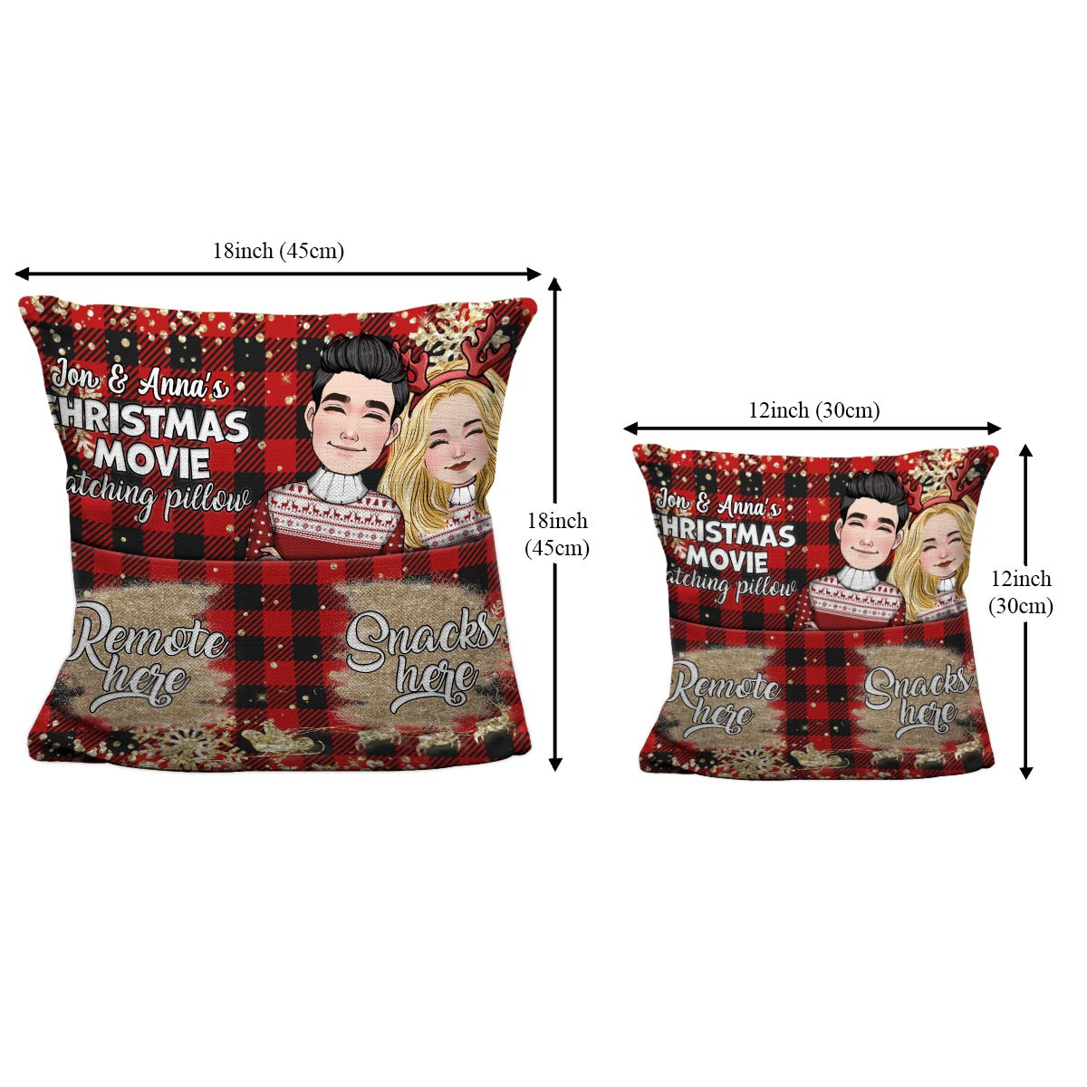 My Spot For Watching Christmas Movies - Personalized Pocket Pillow (In –  Macorner