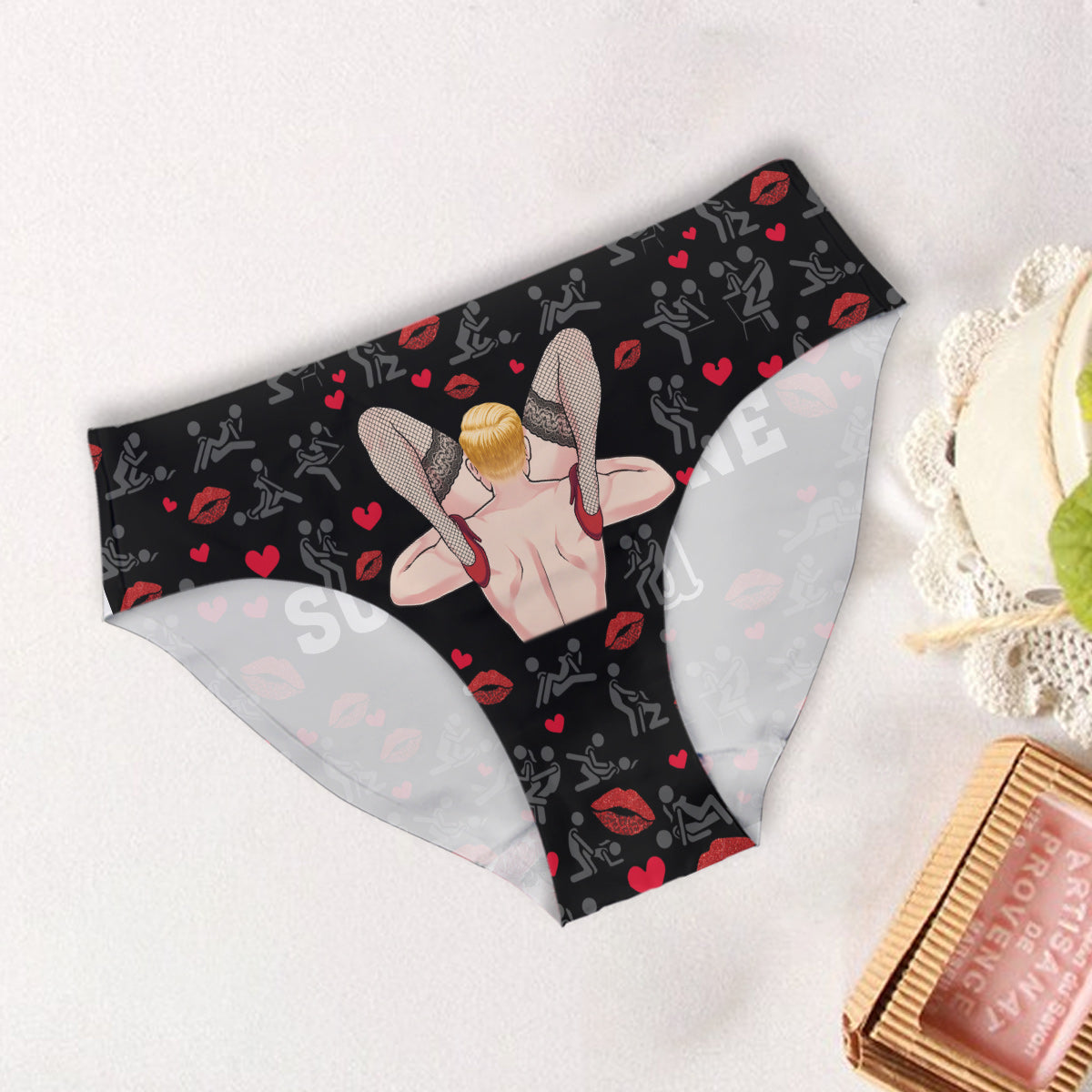 I Licked It So It's Mine - Personalized Couple Women Briefs & Men Boxer Briefs