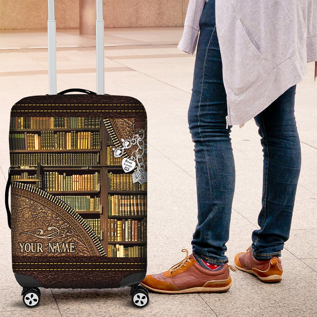 Library - Personalized Librarian Luggage Cover