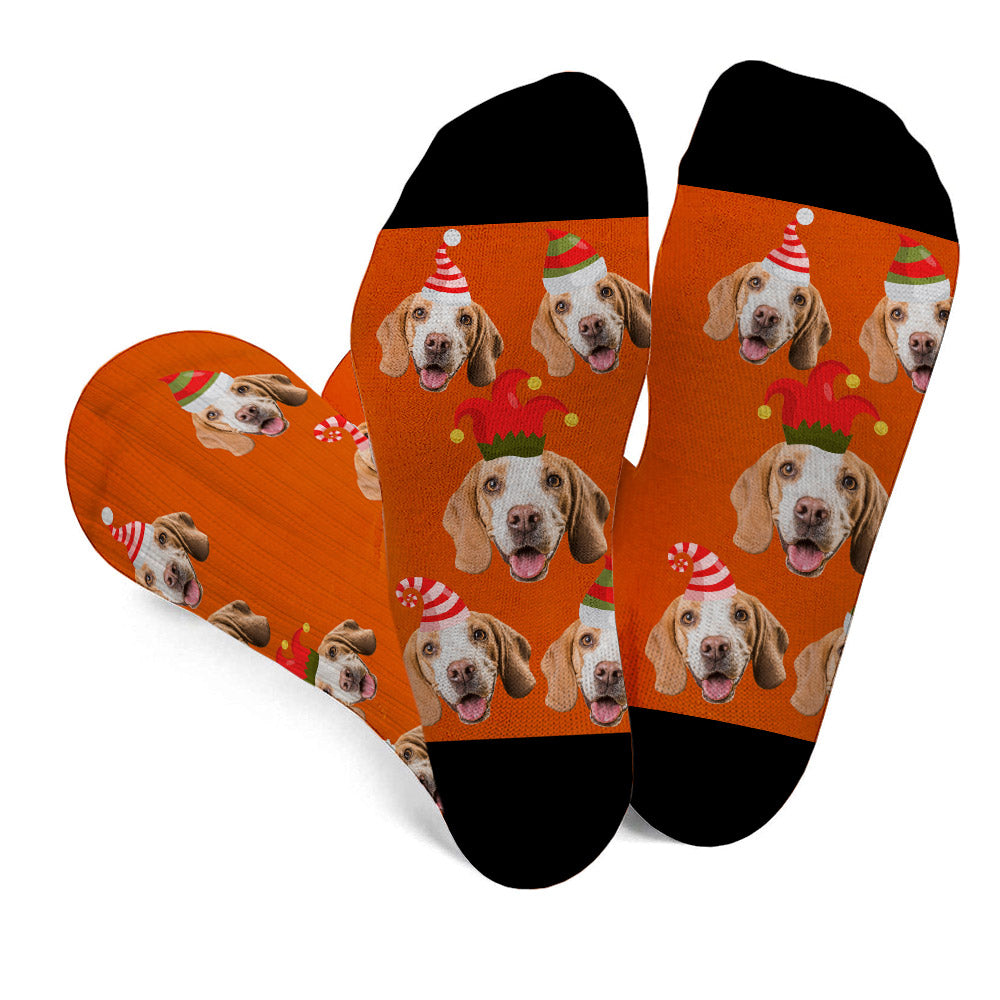 Custom Pet Photo Socks - Gift for dog lovers - Personalized Socks