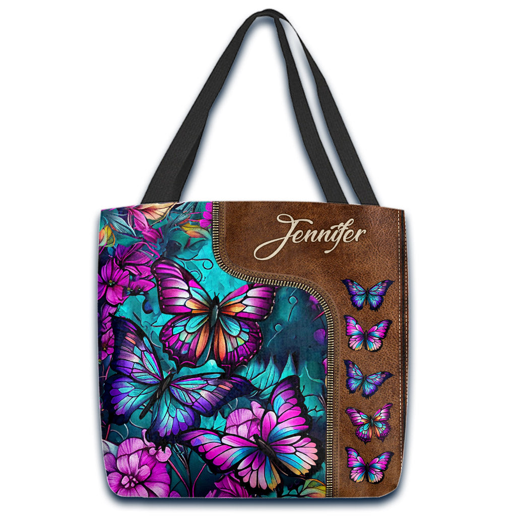 Beautiful Butterflies - Personalized Butterfly Tote Bag