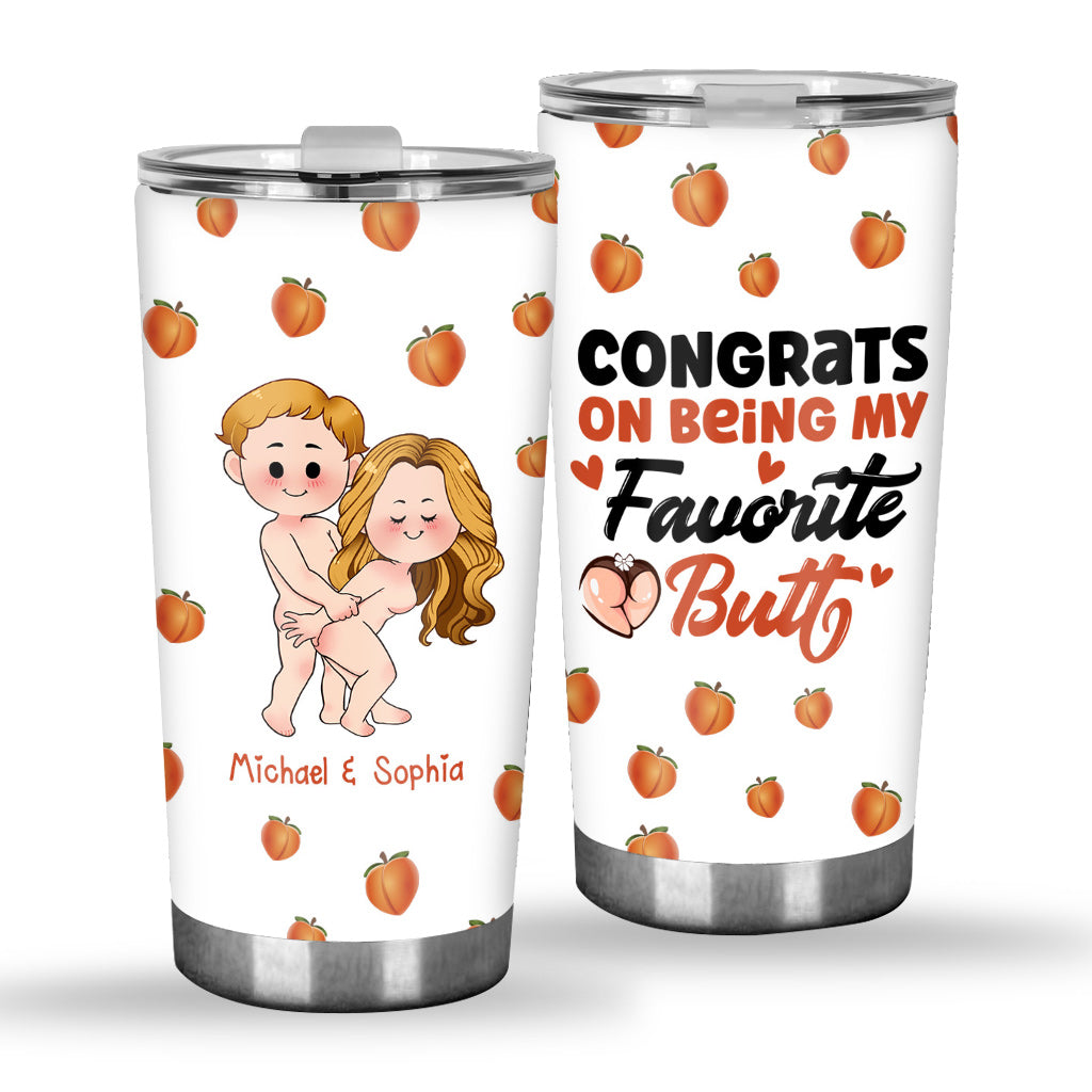 Congrats On Being My Favorite - gift for boyfriend, wife, husband, girlfriend - Personalized Tumbler