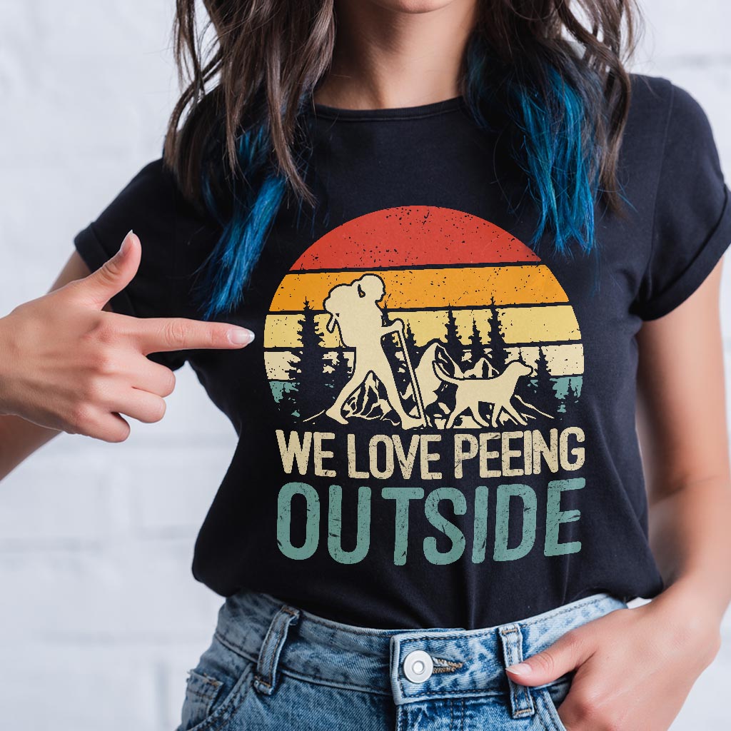 I Love Peeing Outside - Personalized Hiking T-shirt & Hoodie