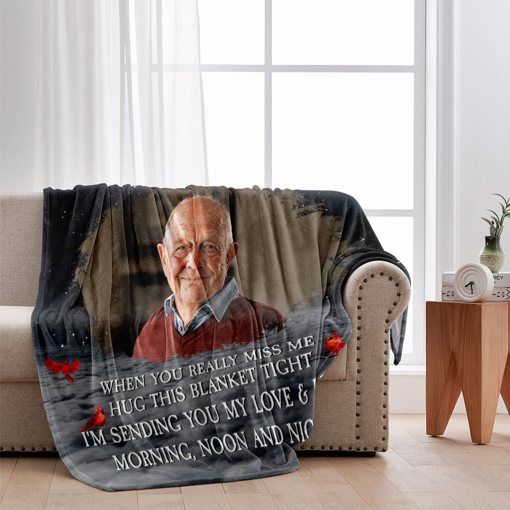 A Hug From Heaven - Personalized Memorial Blanket