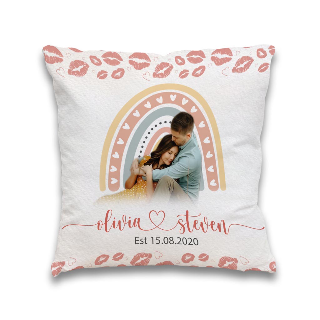 Wedding Anniversary/ Newlywed/ Engagement Gift - Personalized Couple Throw Pillow