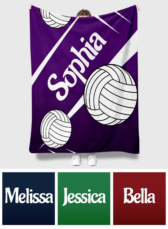 Volleyball Girl - Personalized Volleyball Blanket
