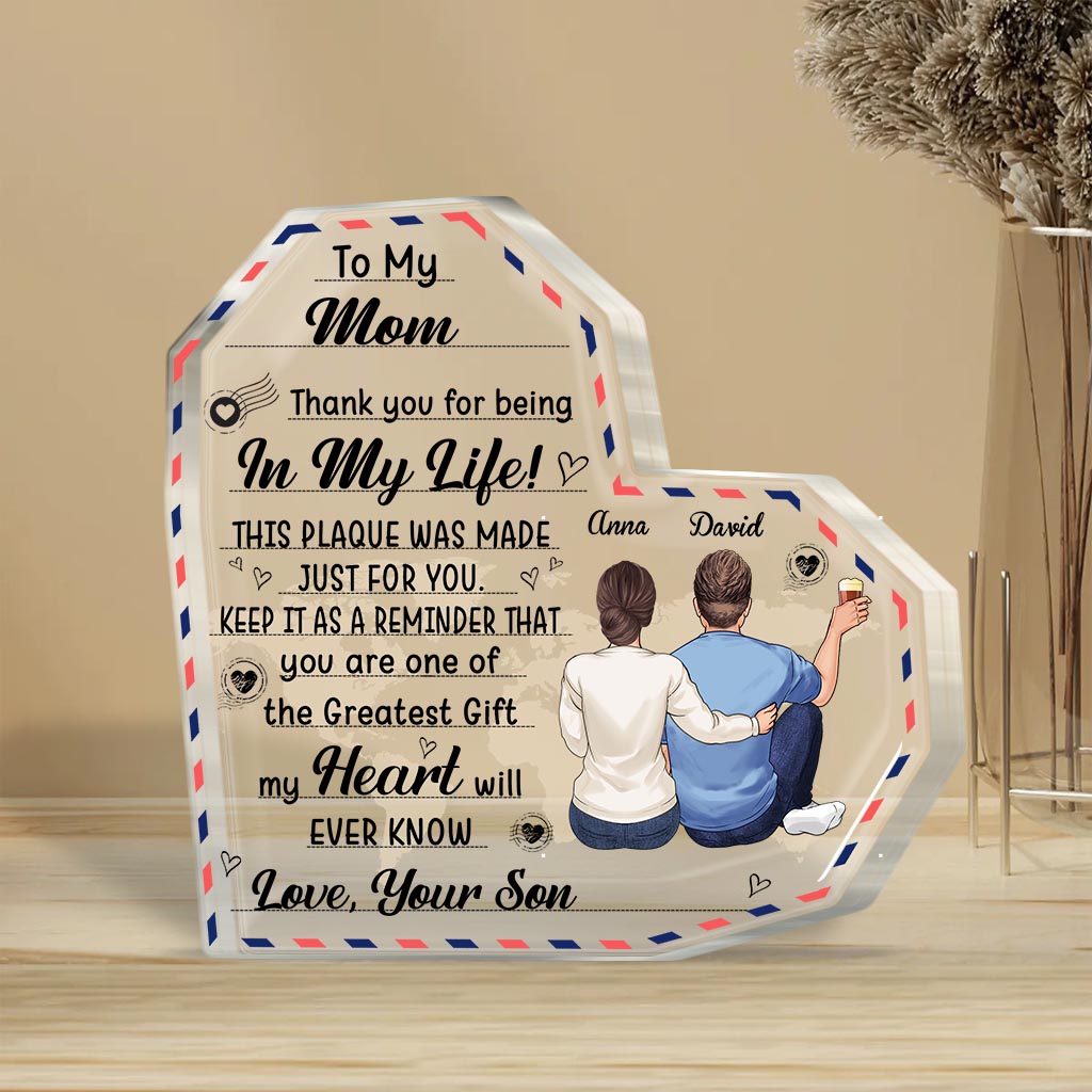 To My Grandmother - Gift for mom, grandma, aunt - Personalized Custom Shaped Acrylic Plaque