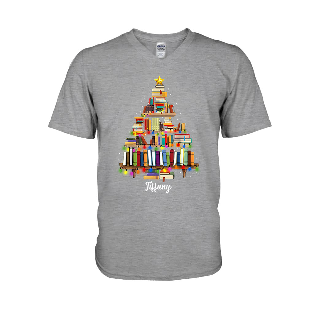 Books Christmas Tree - Personalized Book T-shirt And Hoodie