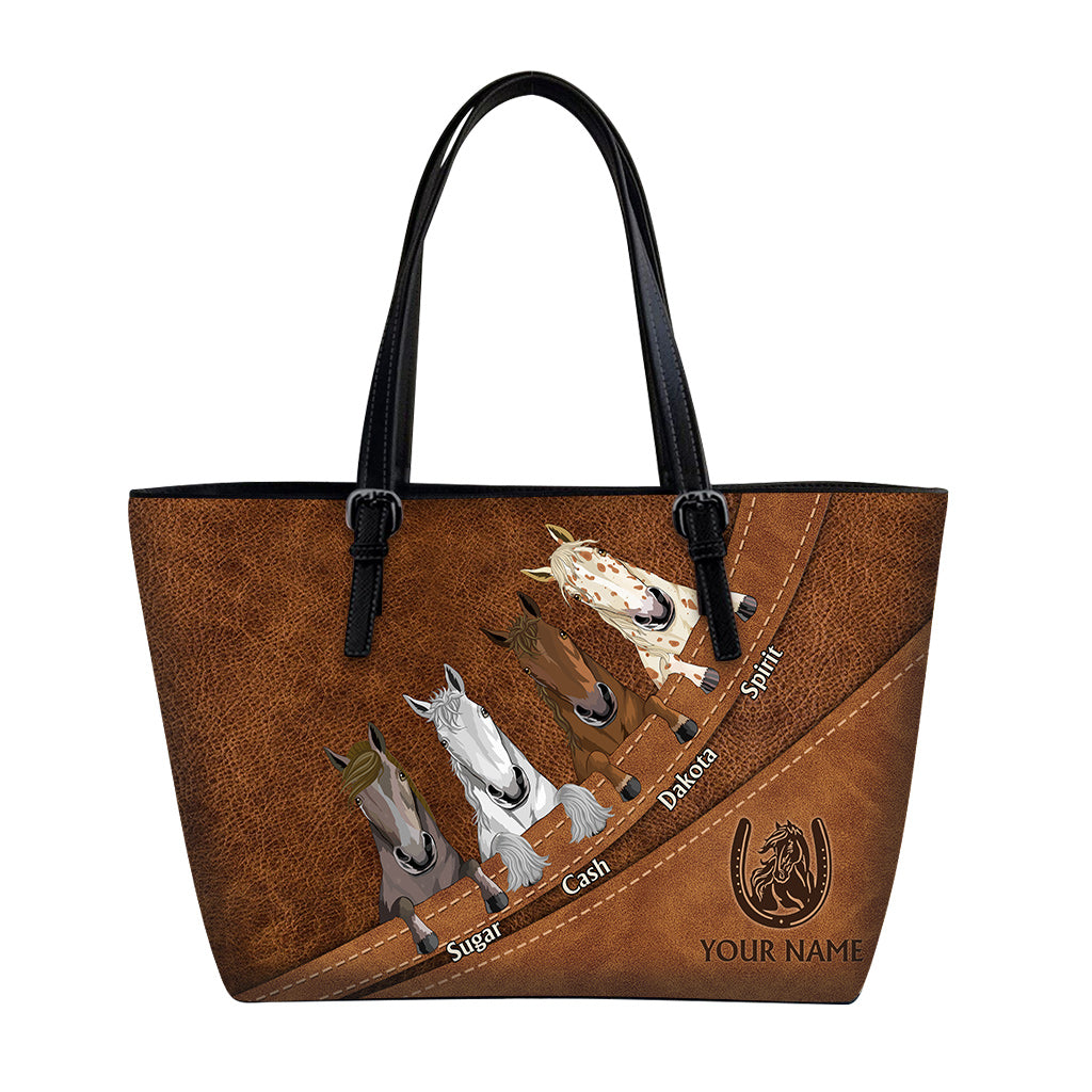Love Horse - Personalized Horse Leather Bag